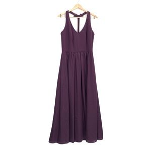 Vera Wang White Label Plumb Purple T Back Bridesmaid Dress Formal Size 10